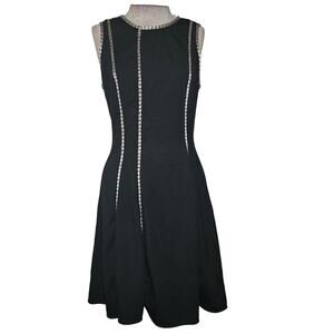 Josie Natori Black Sleeveless Mini Dress Size 8